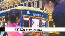 شاهد: صورة مصنوعة من 80 ألف قطعة ليغو لإحياء ثقافة التلفريك في الصين