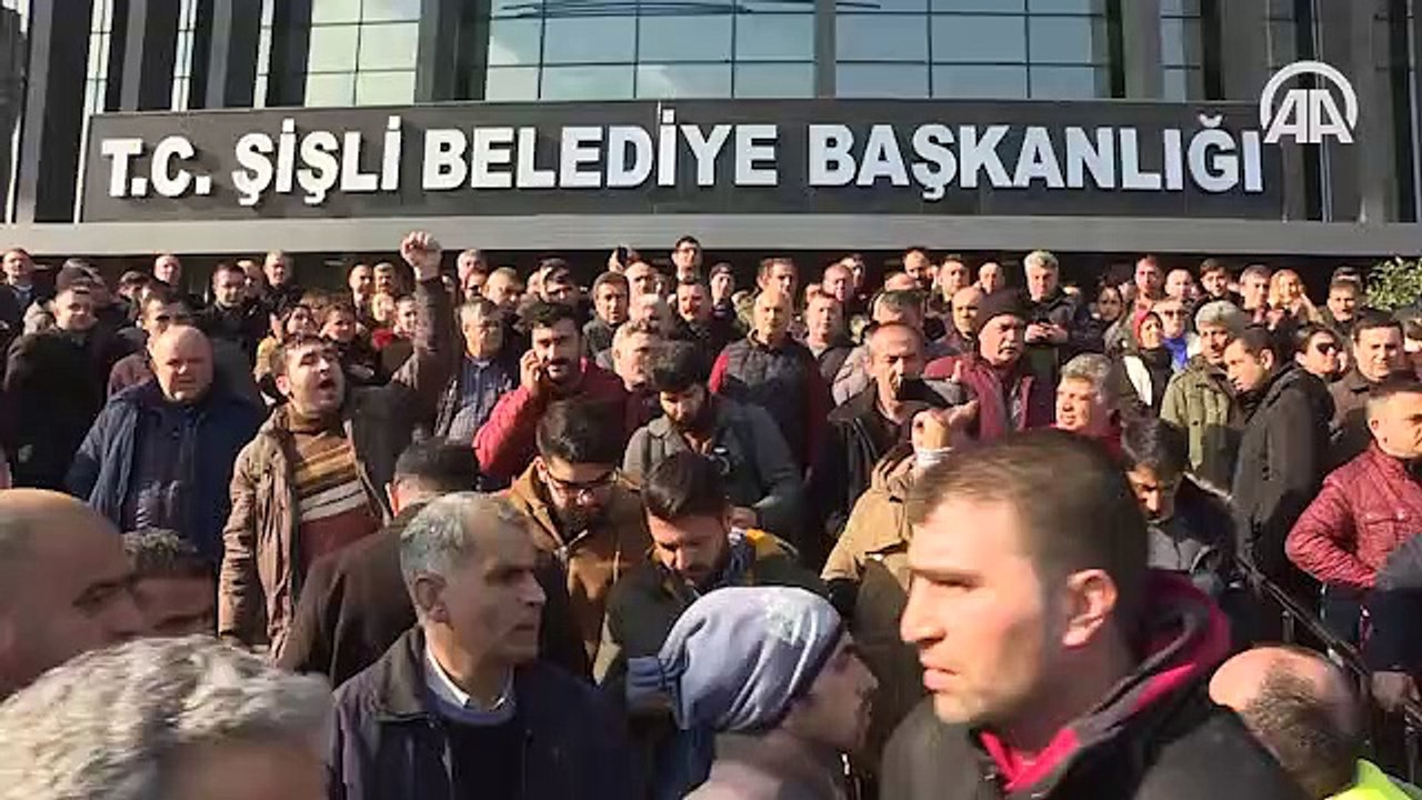 Şişli Belediyesi'nde iş bırakma eylemi
