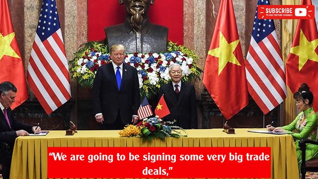 Trump signs Boeing trade agreement with Vietnam