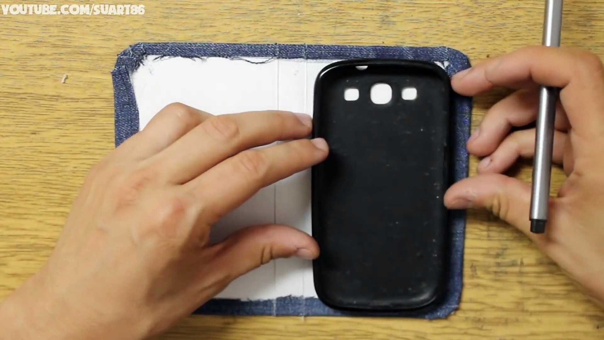 How to make a Phone Case out of Jeans DIY Wallet Phone Case