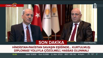 Numan Kurtulmuş 24 TV'de