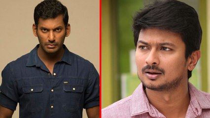 விஷாலுக்கு பதில் சொல்லி மாட்டிக்கிட்ட உதயநிதி- வீடியோ