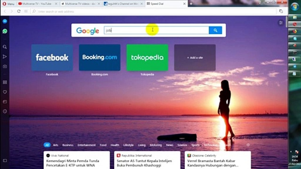 How to simple Open Block website using Opera VPN Access