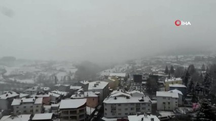 Beyaza Bürünen Keles Havadan Görüntülendi