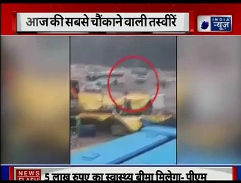 Manali highway blocked, Tourist bus gets washed away by Flooded River near Himachal