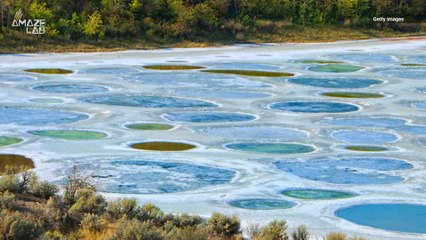 Canada’s Magical Polka-Dotted Lake is an Otherworldly Sight to See