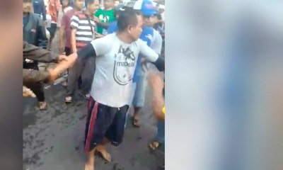 Diduga Edarkan Uang Palsu, Seorang Pria Dihajar Massa