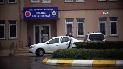 Tuzla'da  koku paniği ile ilgili gözaltına alınan vidanjör şoförü emniyette görüntülendi