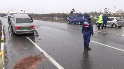 Otomobil Bisiklete Çarptı: 1 Yaralı