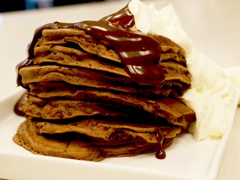 Tortitas americanas con chocolate