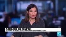 Egypte: Au moins 20 morts et une quarantaine de blessés dans un accident de train en gare du Caire - VIDEO
