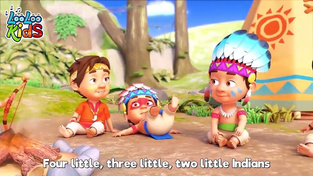 Ten Little Indians - Educational Songs for Children - LooLoo Kids