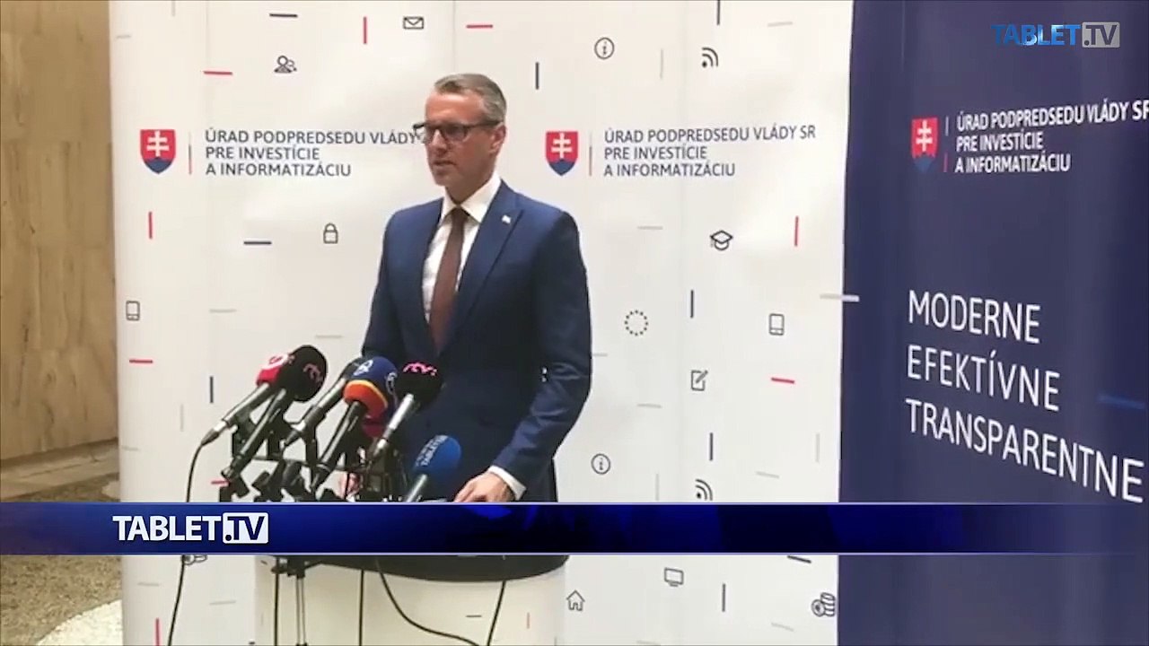 ZÁZNAM: Brífing podpredsedu vlády SR pre investície a informatizáciu Richarda Rašiho
