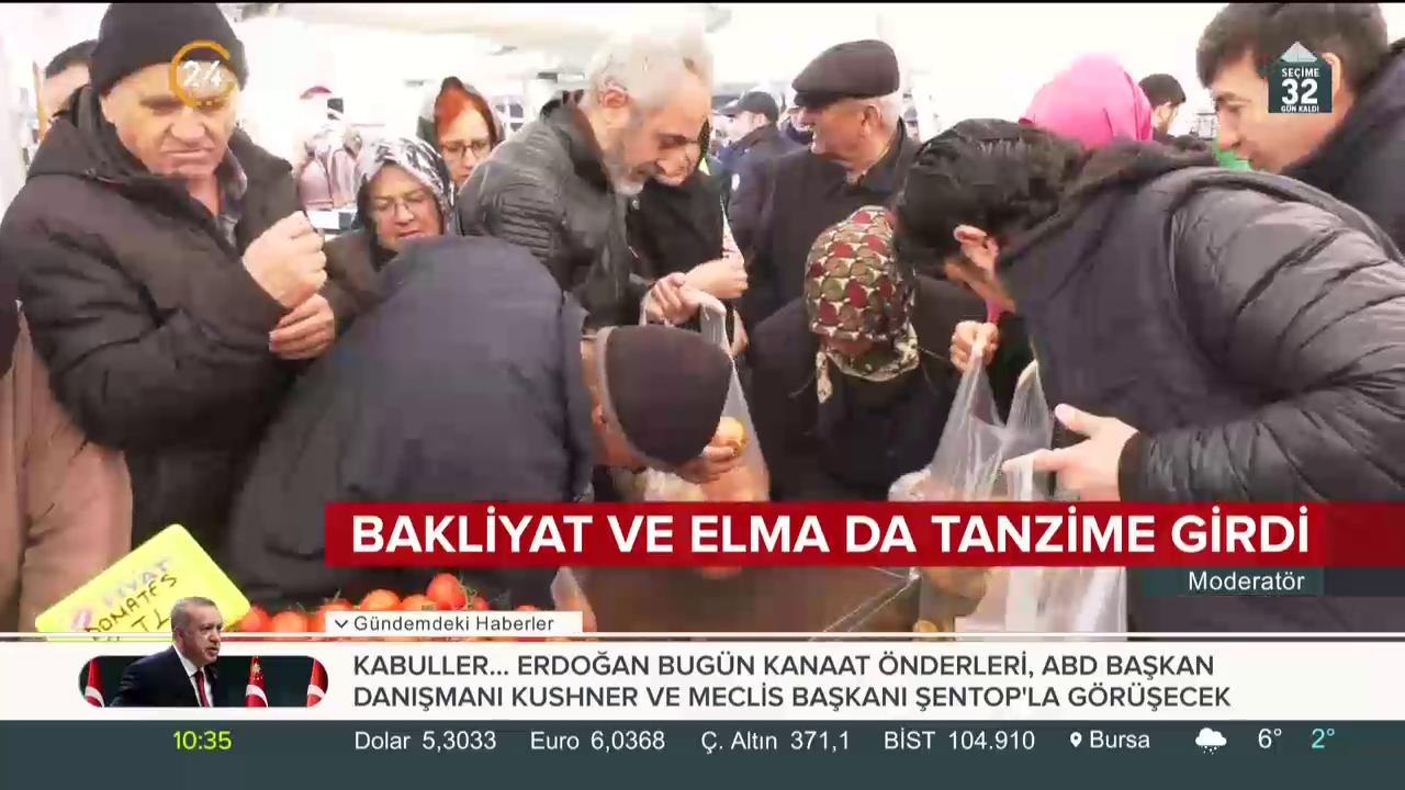 Elma, mercimek ve nohut da tanzim satış noktalarında satılacak