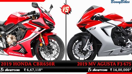 2019 NEW HONDA CBR650R VS 2019 MV AGUSTA F3 675