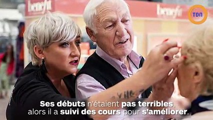 À 84 ans, il maquille sa femme qui perd la vue et sort un tuto make up pour apprendre aux hommes comment s’y prendre !