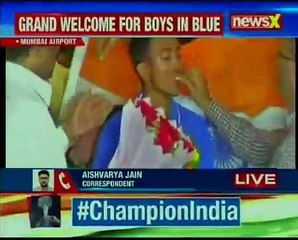 After lifting U-19 world cup trophy, the boys in blue return back to India