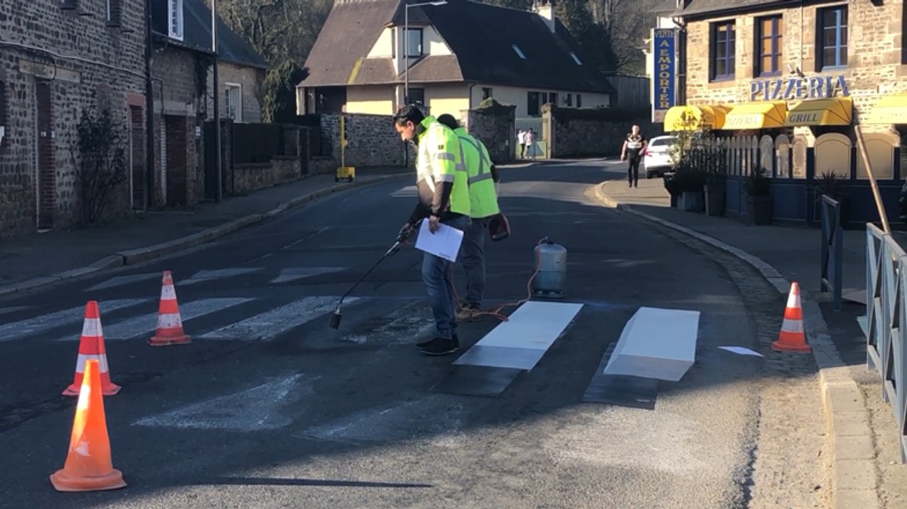 Un passage piéton en 3D à Martilly