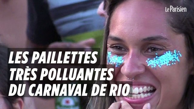 Les paillettes très polluantes du carnaval de Rio de Janeiro