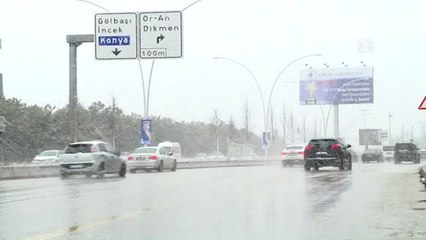 Başkentte Kar Yağışı