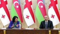 - Aliyev-Zurabişvili Ortak Basın Toplantısı- Azerbaycan Cumhurbaşkanı İlham Aliyev:- 'Birbirimizi Sürekli Destekliyoruz'- 'Bakü-tiflis-kars Demiryolu Bölgeyi Canlandırdı'- Gürcistan Cumhurbaşkanı Salome Zurabişvili:- 'Her Konuda...