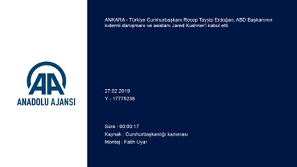 Cumhurbaşkanı Erdoğan, Jared Kushner'i kabul etti - ANKARA