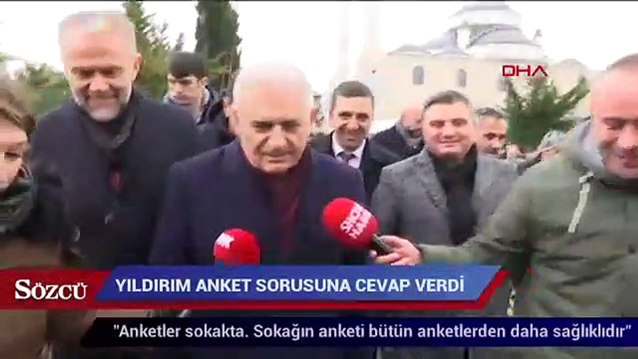Binali Yıldırım anket sorusuna cevap verdi