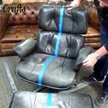 Repairing ottoman included leather chair