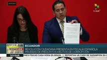 Ciudadanos en Ecuador exigen revocar mandato del presidente Moreno