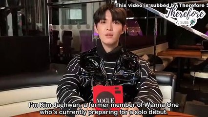 [ENG SUB] 190220 Kim Jaehwan Vogue Taiwan interview by Therefore Subs