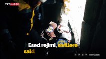Esed rejiminin İdlib saldırısı sonrası bir çocuk enkaz altından kurtarıldı