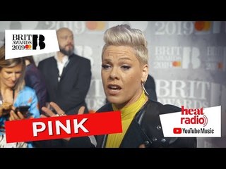 PINK shares her love of Hugh Jackman and says knitting is her hidden talent! 