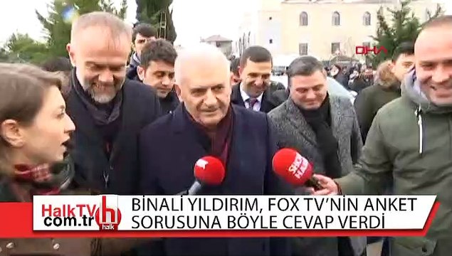 Binali Yıldırım 'anket' sorusuna böyle yanıt verdi!