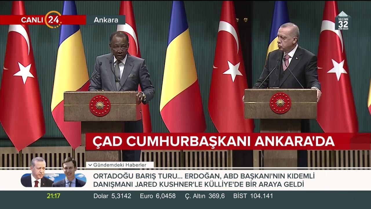 Çad Cumhurbaşkanı Ankara'da