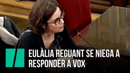 Eulàlia Reguant se niega a  responder a vox