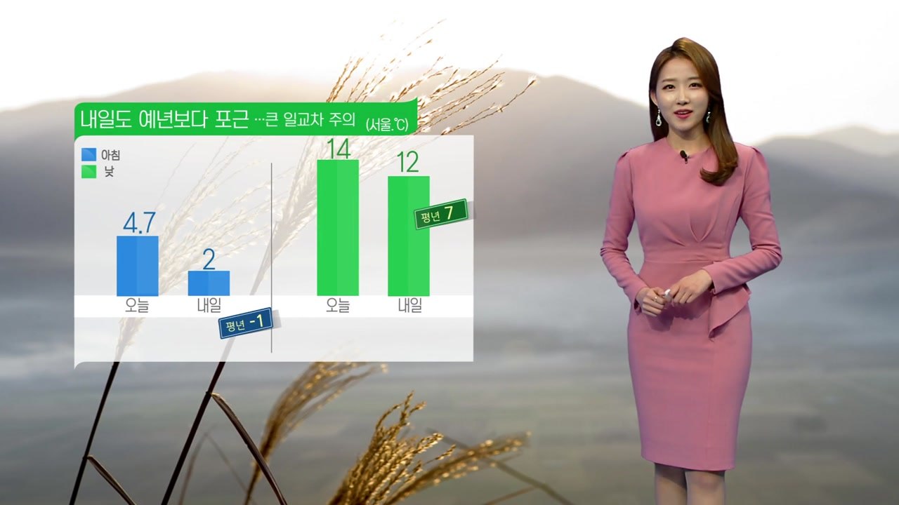 [날씨] 내일 예년보다 포근...전국 대부분 미세먼지 '나쁨' / YTN