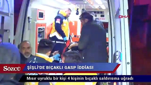 Şişli’de Mısır uyruklu kişiye bıçaklı saldırı