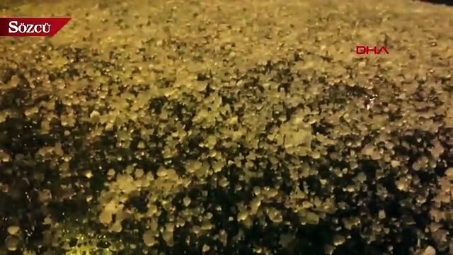 İstanbul’da dolu yağışı