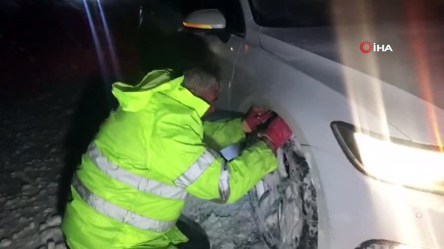 Antalya-Konya karayolunda ulaşıma kar ve tipi engeli
