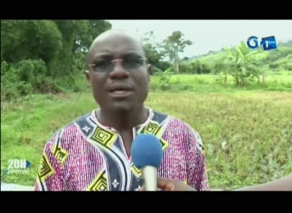 RTG/Le Ministre de l'Agriculture remet une décortiqueuse aux riziculteurs de Tchibanga dans la province de Nyanga au sud