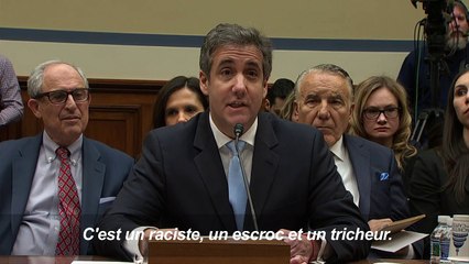 Témoignage explosif de l'ex-avocat de Trump au Congrès