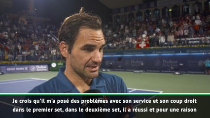 Dubaï - Federer : "J'aimerais mieux jouer"
