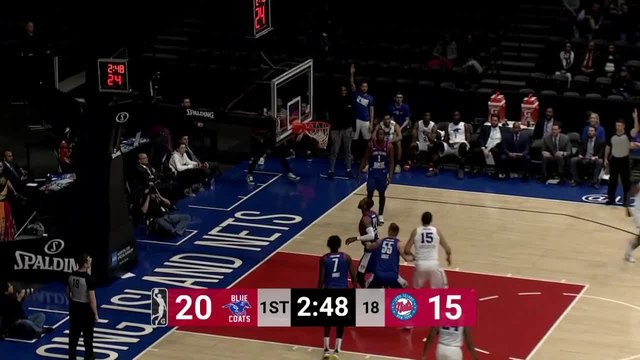 D.J. Hogg swats it away!