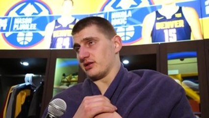 Nikola Jokic on the Thunder vs. Nuggets