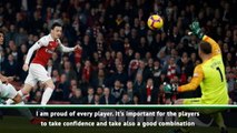 Emery praises Arsenal team performance as Ozil shines