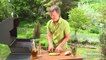 Griller les asperges et les champignons