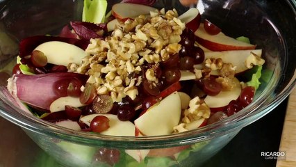 Salade d'endives et de laitue boston