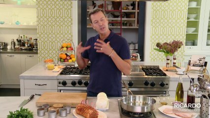 Roasted Pork Loin with a warm Bacon Dressing