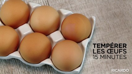 Technique de cuisson d'un oeuf mollet