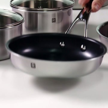 BEL-39 BATTERIE CUISINE 10 PIECES ACIER INOXYDABLE 3 PLIS MASTER